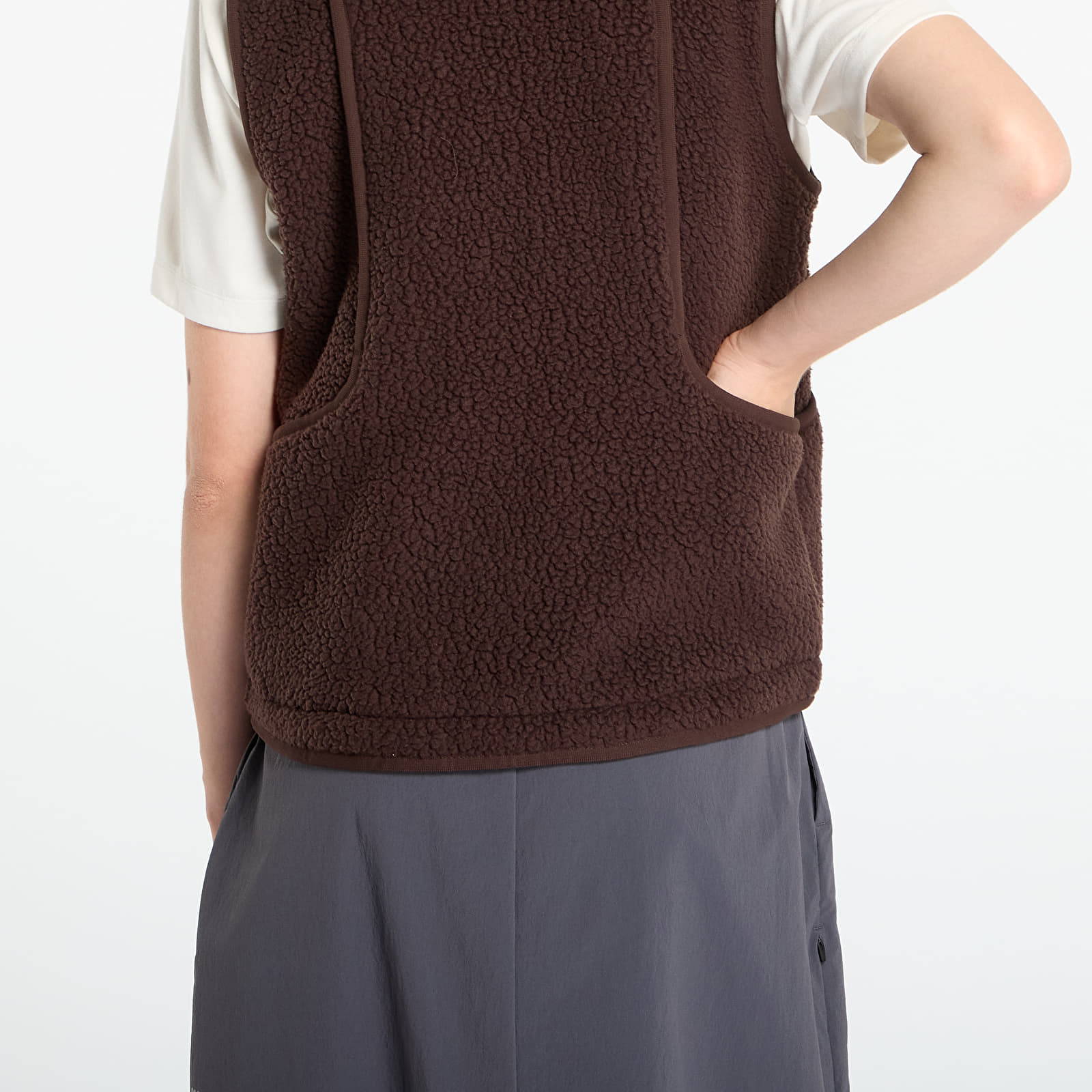 Vests Pas Normal Studios Women's Off-Race Pile Fleece Vest Light Brown