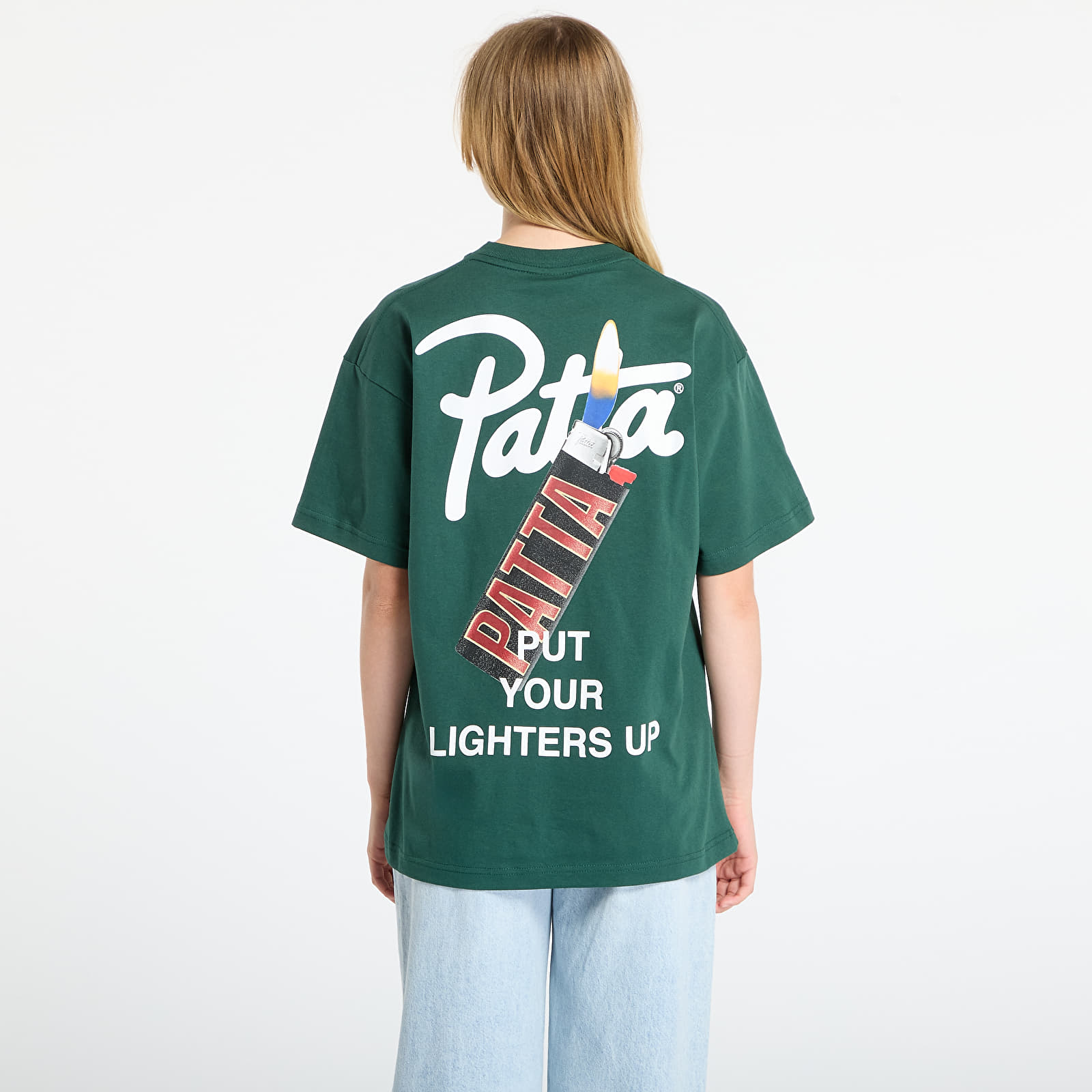 Majice T-shirt Patta Lighters T-Shirt UNISEX Bistro Green