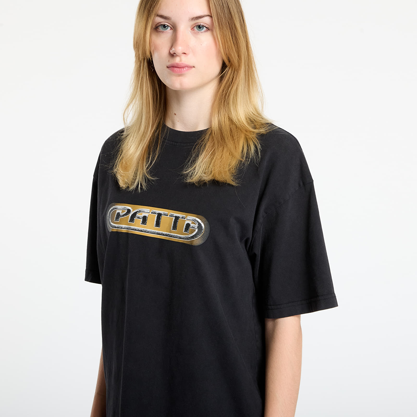Majice T-shirt Patta Gilded Acid Washed T-Shirt UNISEX Black