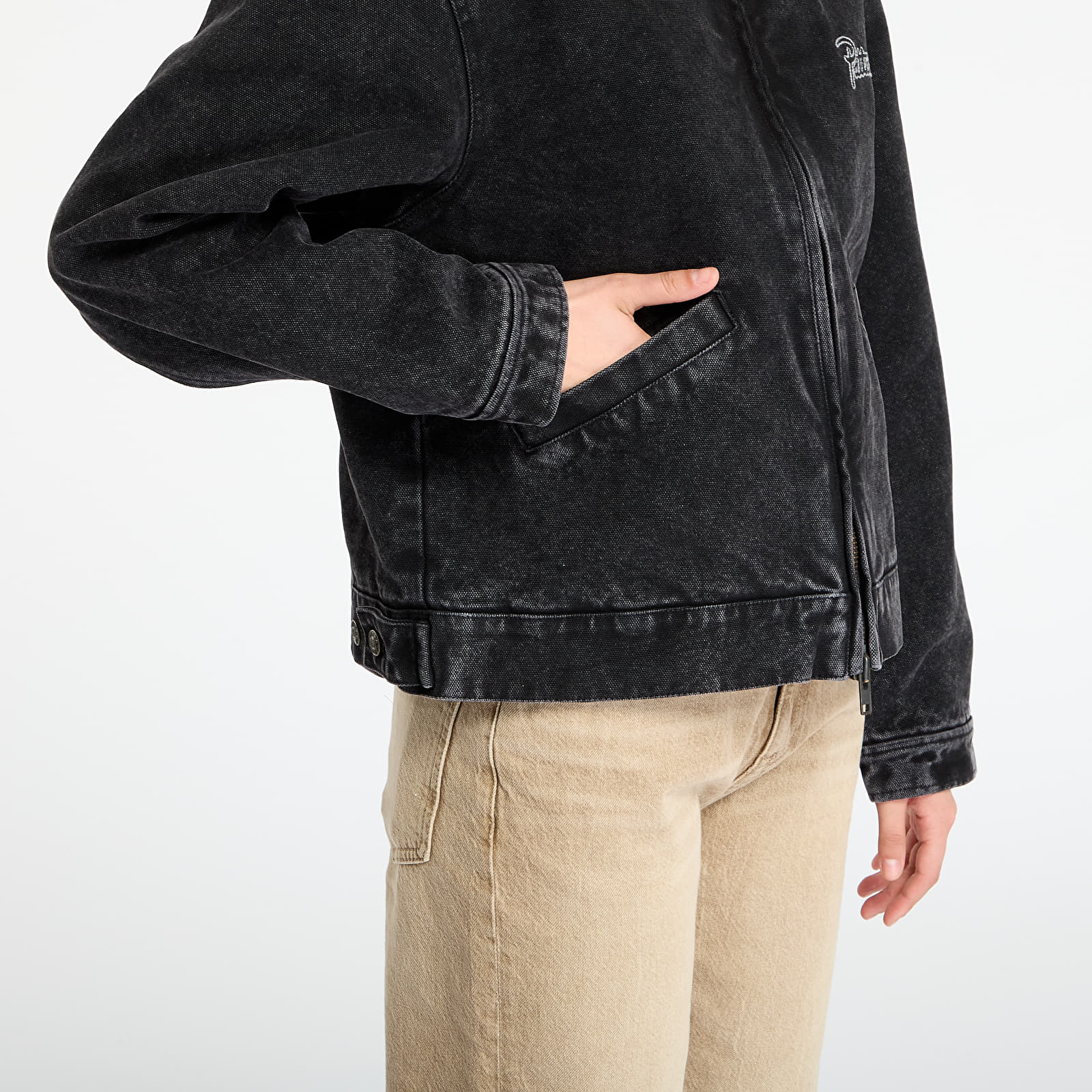 Takit Patta Washed Canvas Jacket UNISEX Black