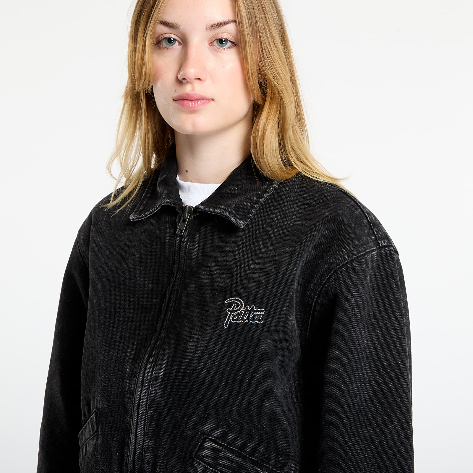 Takit Patta Washed Canvas Jacket UNISEX Black