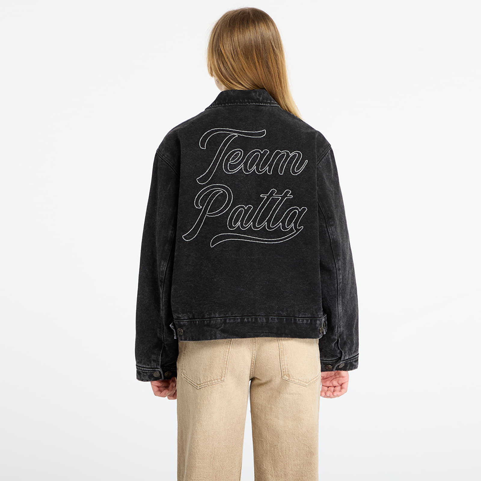 Takit Patta Washed Canvas Jacket UNISEX Black