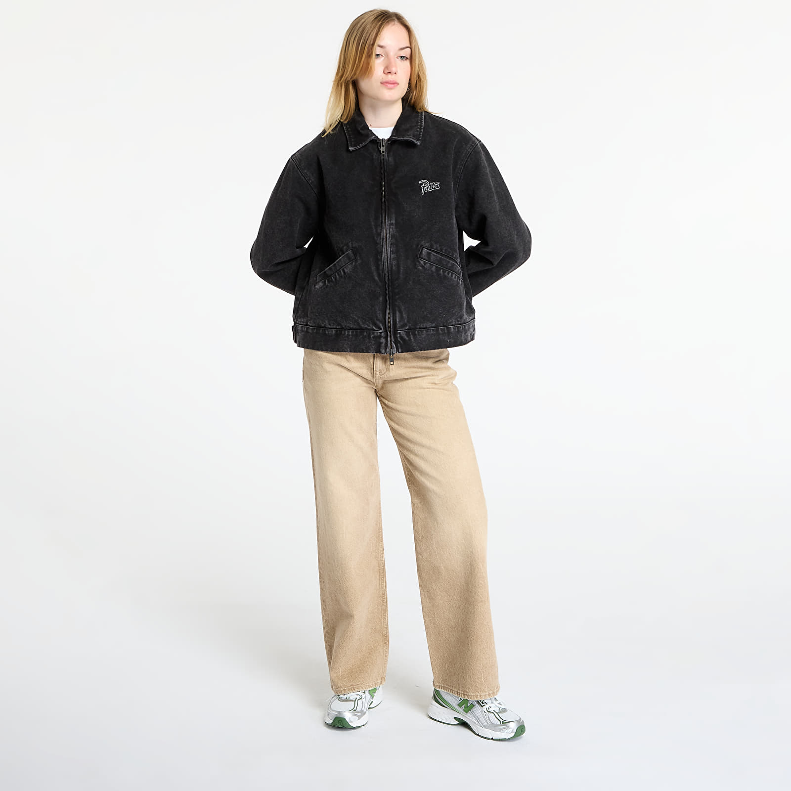 Takit Patta Washed Canvas Jacket UNISEX Black