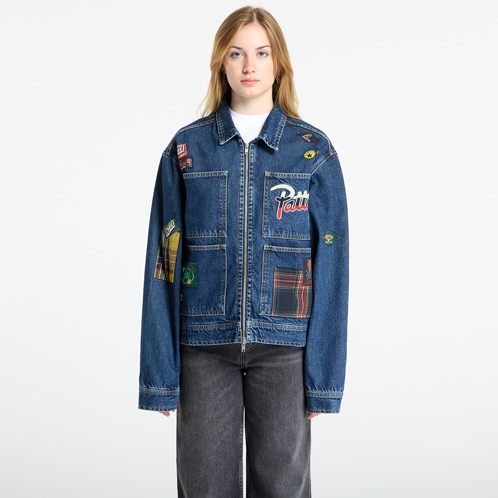 Takit Patta Whole Lotta Labels Denim Jacket UNISEX Blue Denim