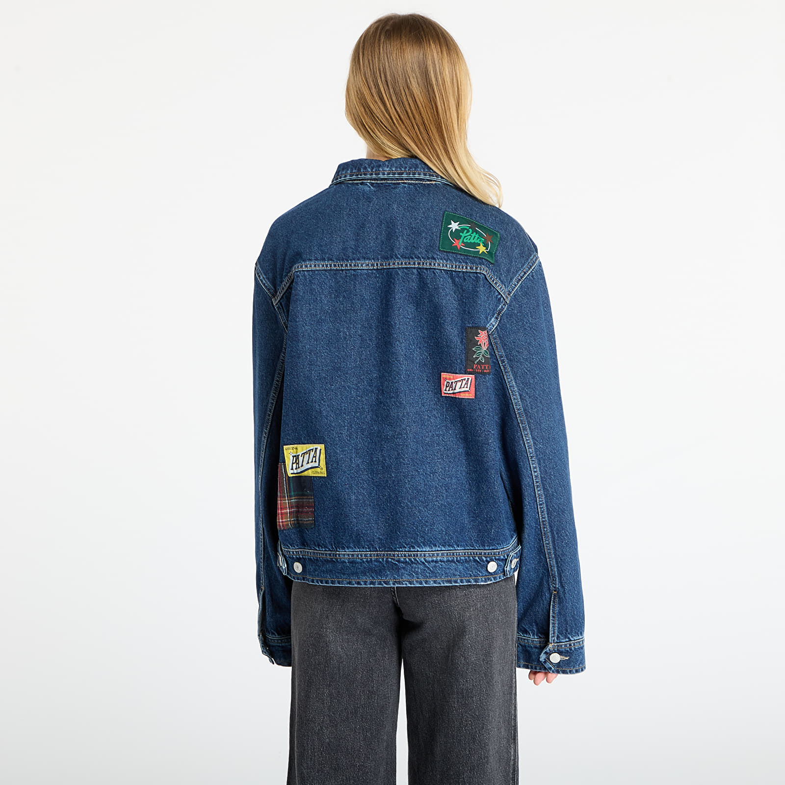 Takit Patta Whole Lotta Labels Denim Jacket UNISEX Blue Denim