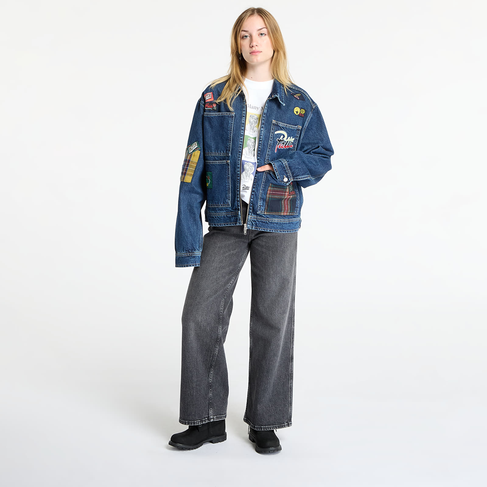 Takit Patta Whole Lotta Labels Denim Jacket UNISEX Blue Denim