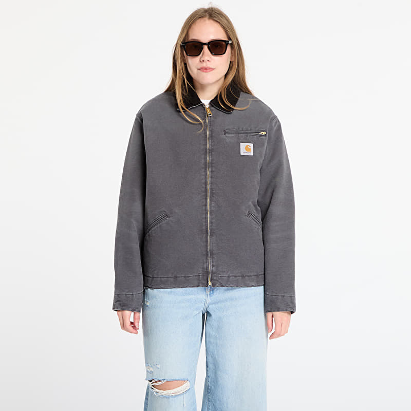 Bunda Carhartt WIP OG Detroit Jacket UNISEX Graphite/ Black Stone Canvas