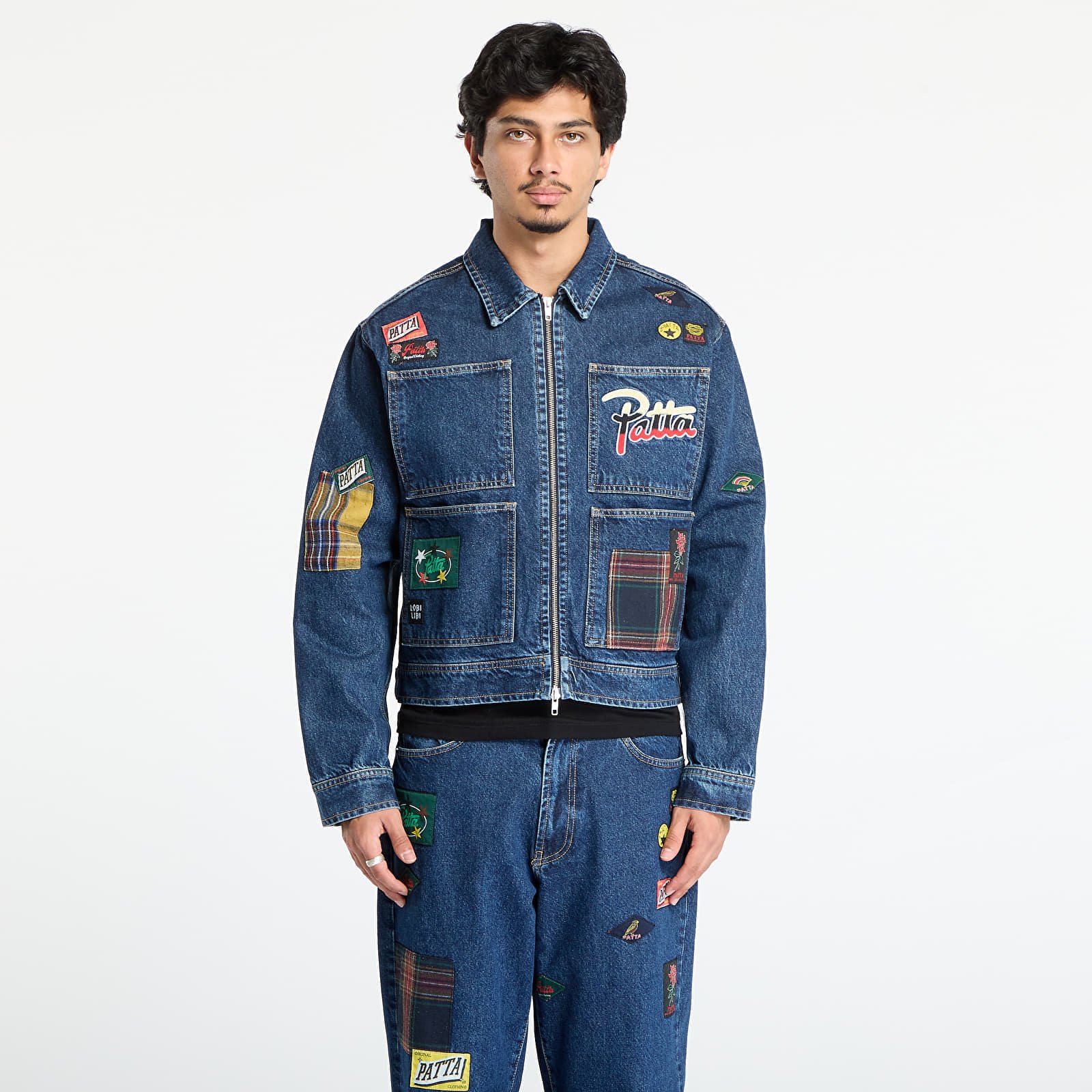 Jachetă Patta Whole Lotta Labels Denim Jacket UNISEX Blue Denim M