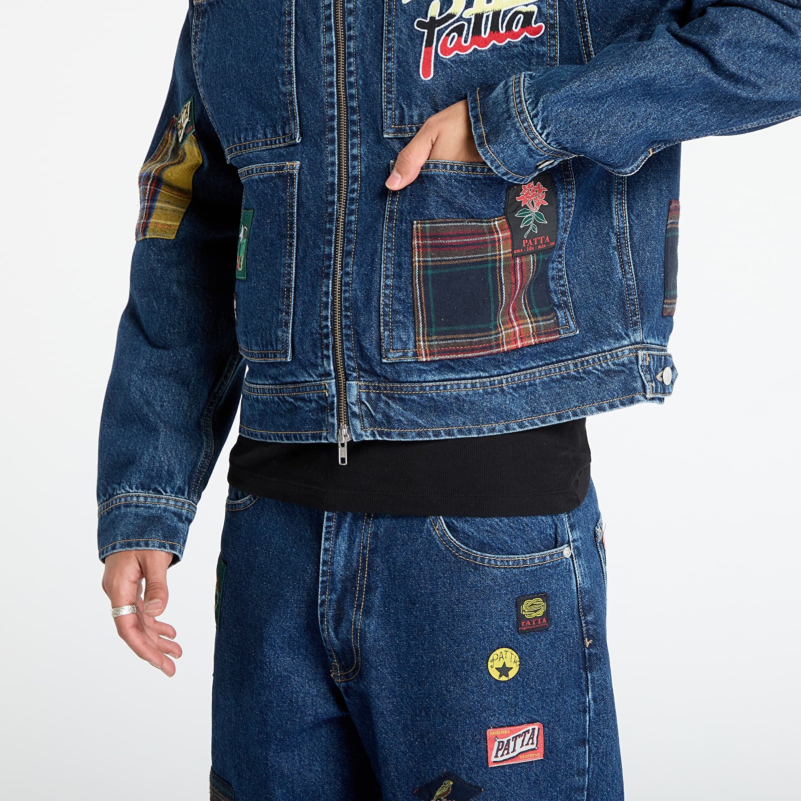 Takit Patta Whole Lotta Labels Denim Jacket UNISEX Blue Denim