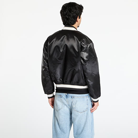Jackets Patta Script Logo Satin Varsity Jacket UNISEX Black | Footshop