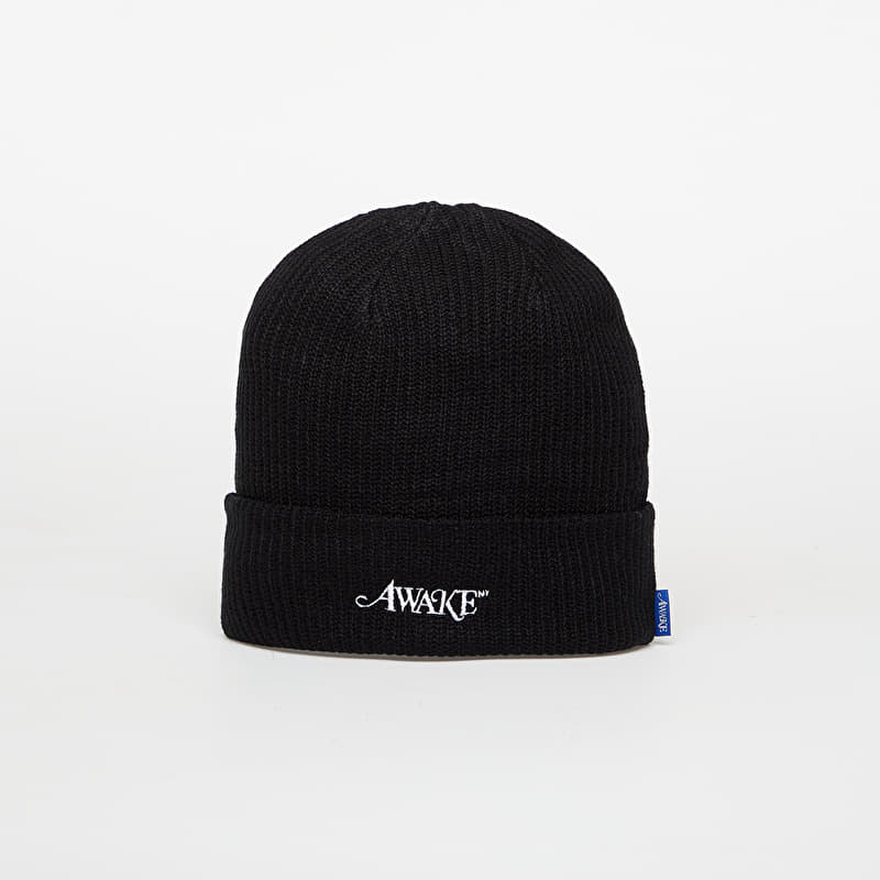 Awake NY Loose Gauge Knit Beanie Black