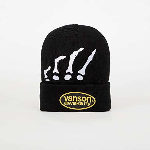 Čepice Awake NY Vanson Bones Beanie Black