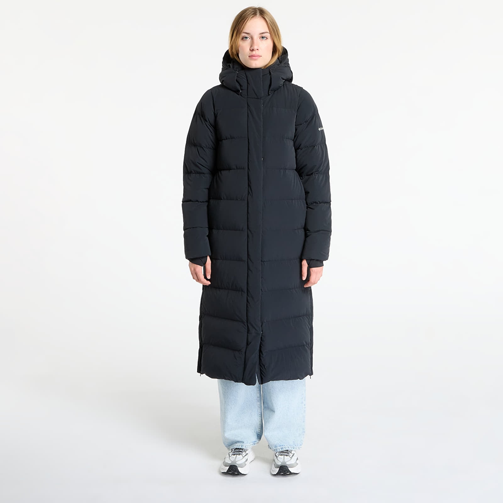 Jacheta Columbia Amaze Puff™ Long Hooded Jacket Black M