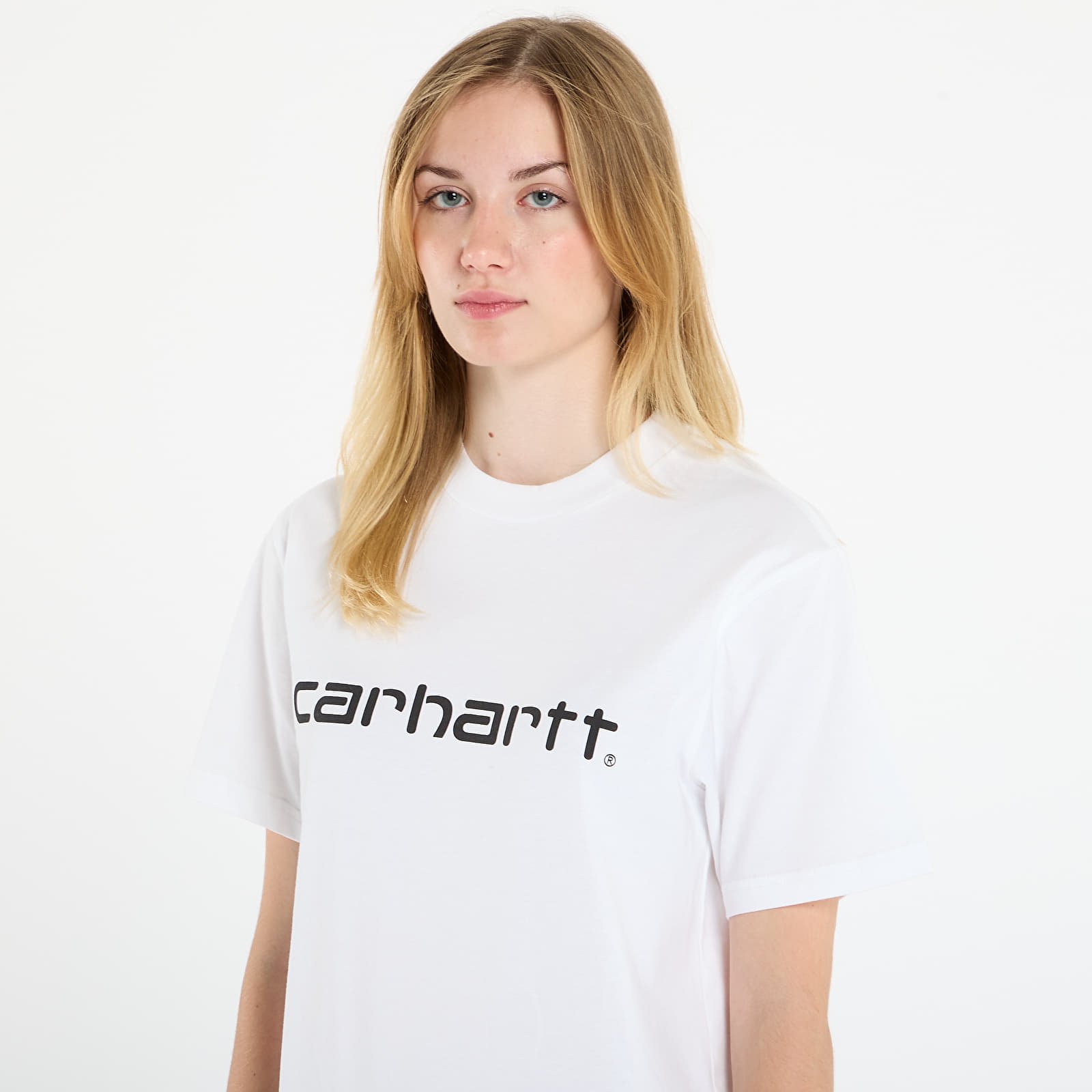 Trička Carhartt WIP S/S Script T-Shirt UNISEX White/ Black