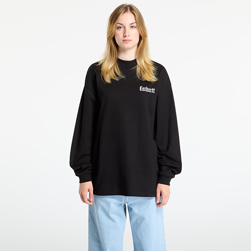 Carhartt WIP L/S Schooling Mockneck T-Shirt UNISEX Black/ Wax