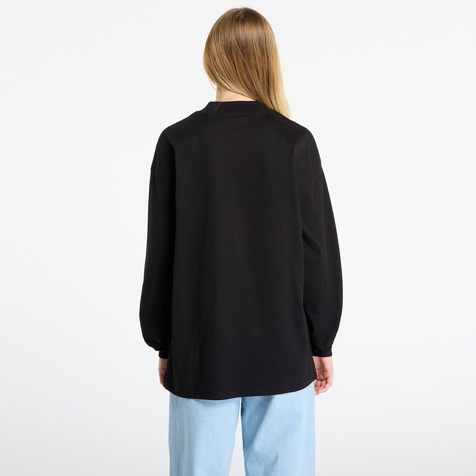 Majice i košulje Carhartt WIP L/S Schooling Mockneck T-Shirt UNISEX Black/ Wax