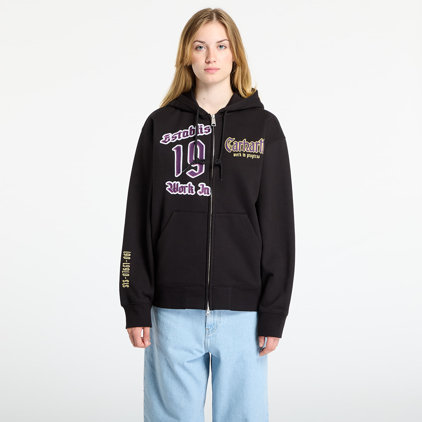 Hettegensere og sweatshirts Carhartt WIP Hooded Dual Sweat Jacket UNISEX Black