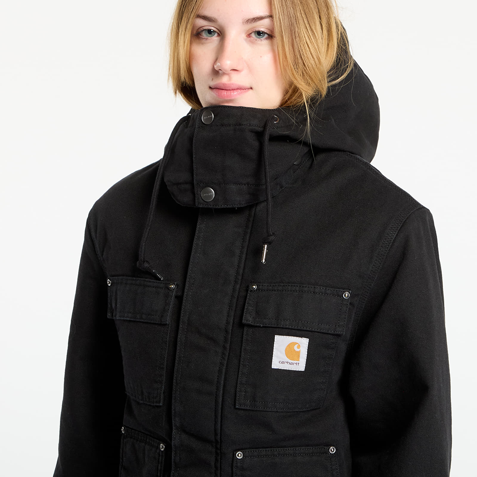 Takit Carhartt WIP Ambel Coat UNISEX  Black/ Black Stone Washed