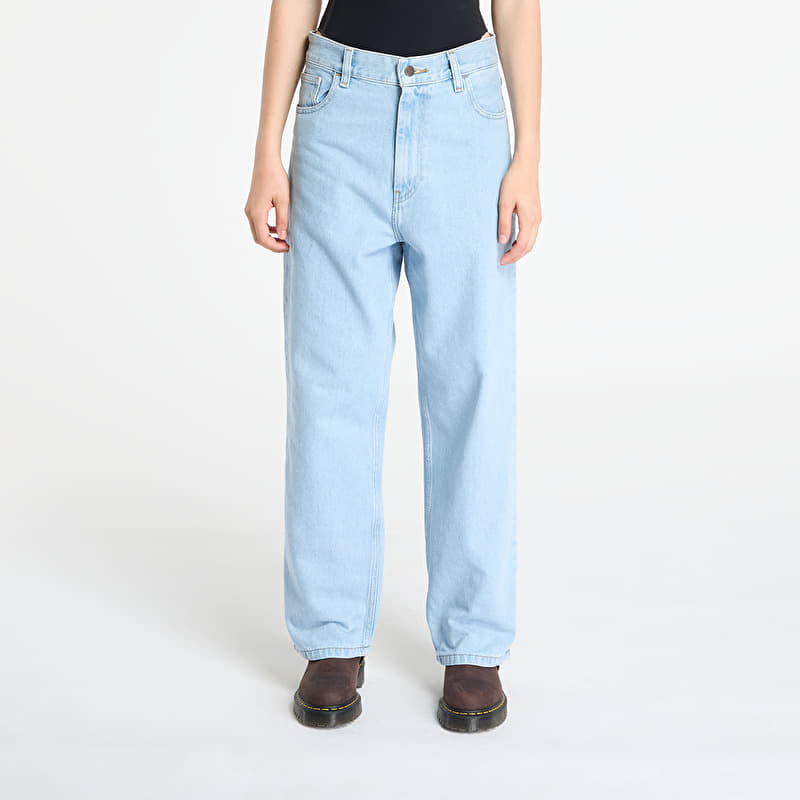 Blugi Carhartt WIP W' Brandon Pant Blue Heavy Stone Bleached
