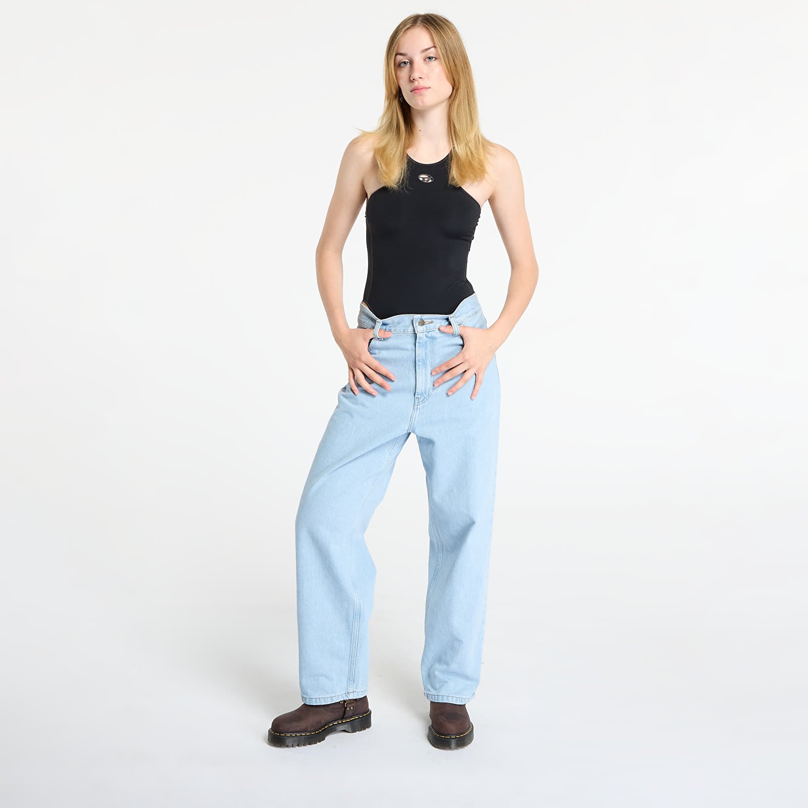 Kavbojke  Carhartt WIP W' Brandon Pant Blue Heavy Stone Bleached