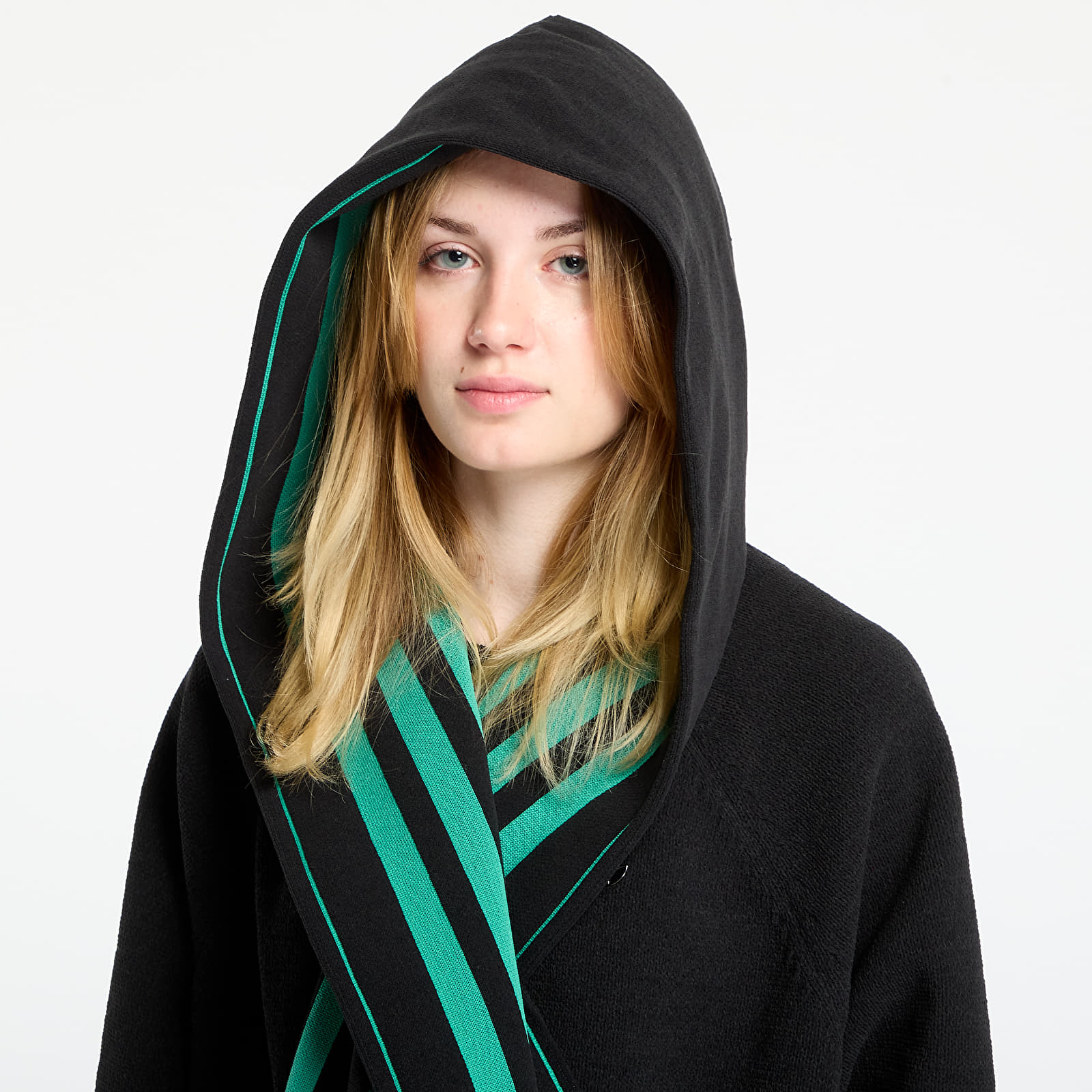 Ženske dukserice adidas Scarf Hoodie Black