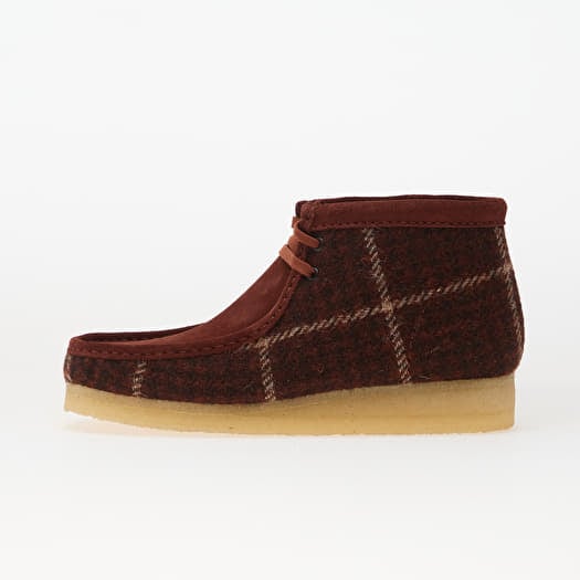 Clarks Originals Wallabee Boot Rust Tweed Comb