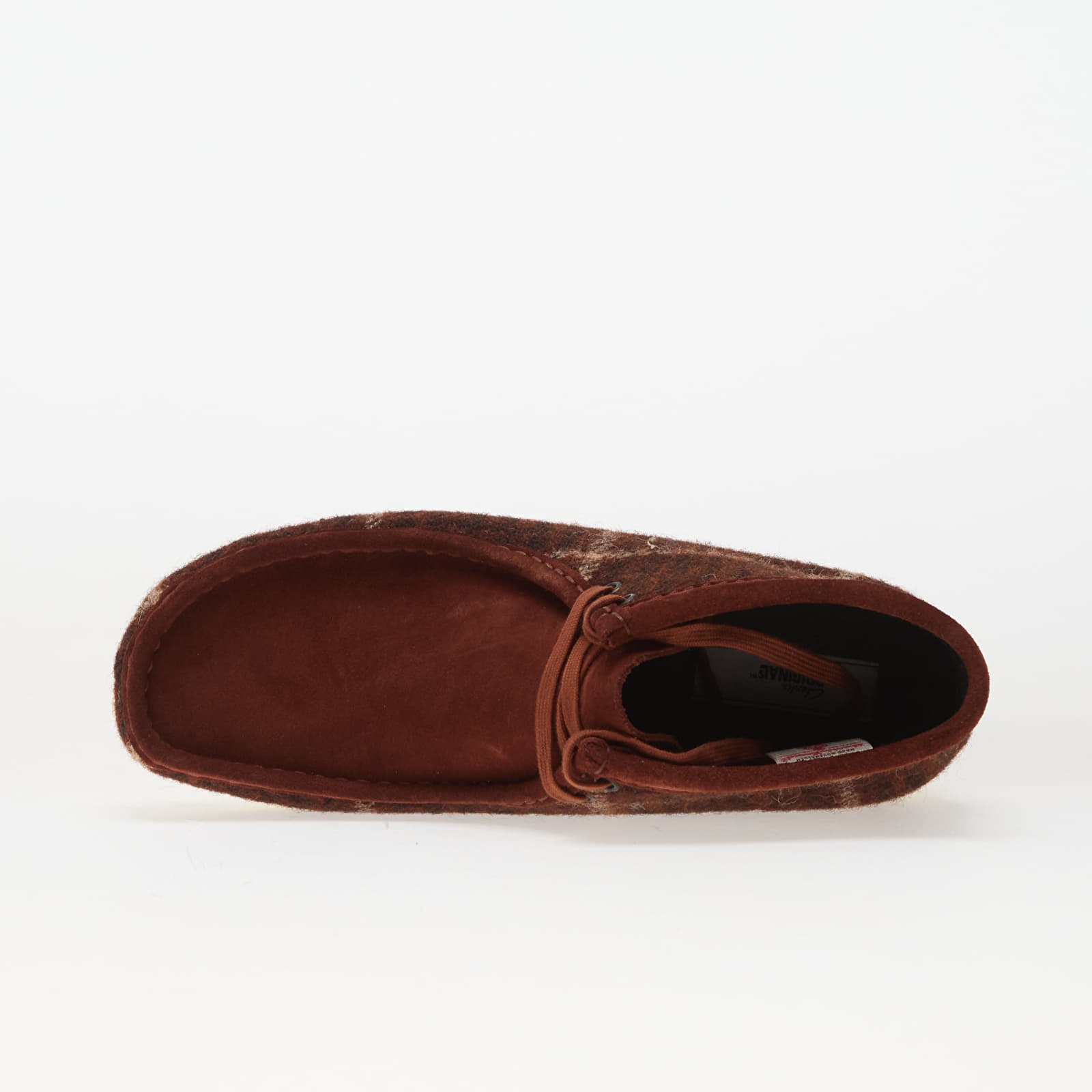 Zapatillas Hombre Clarks Originals Wallabee Boot Rust Tweed Comb