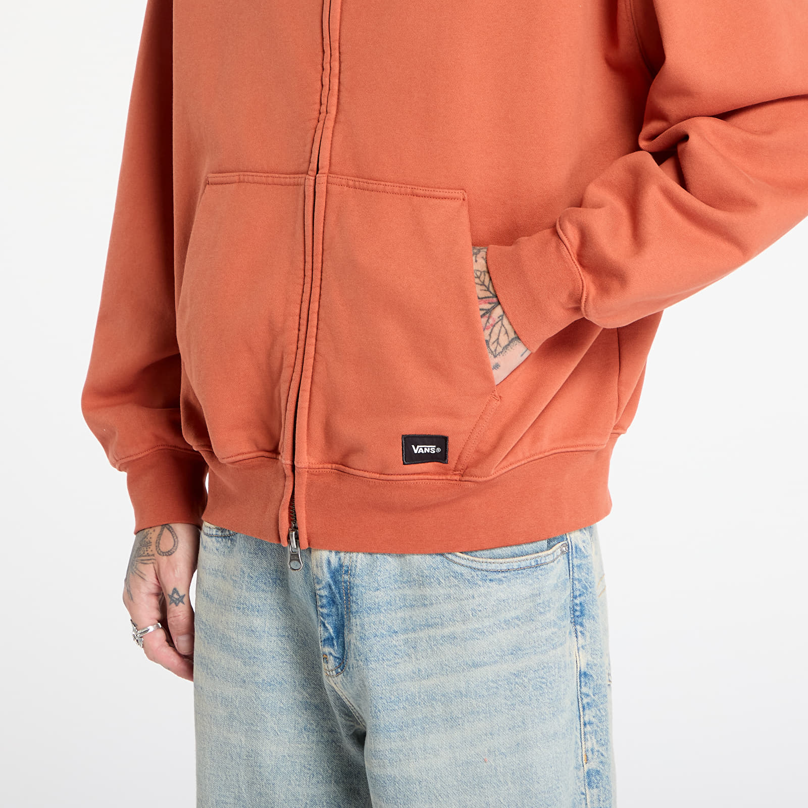 Puloverji   Vans LX Zip Hoodie Burnt Orange