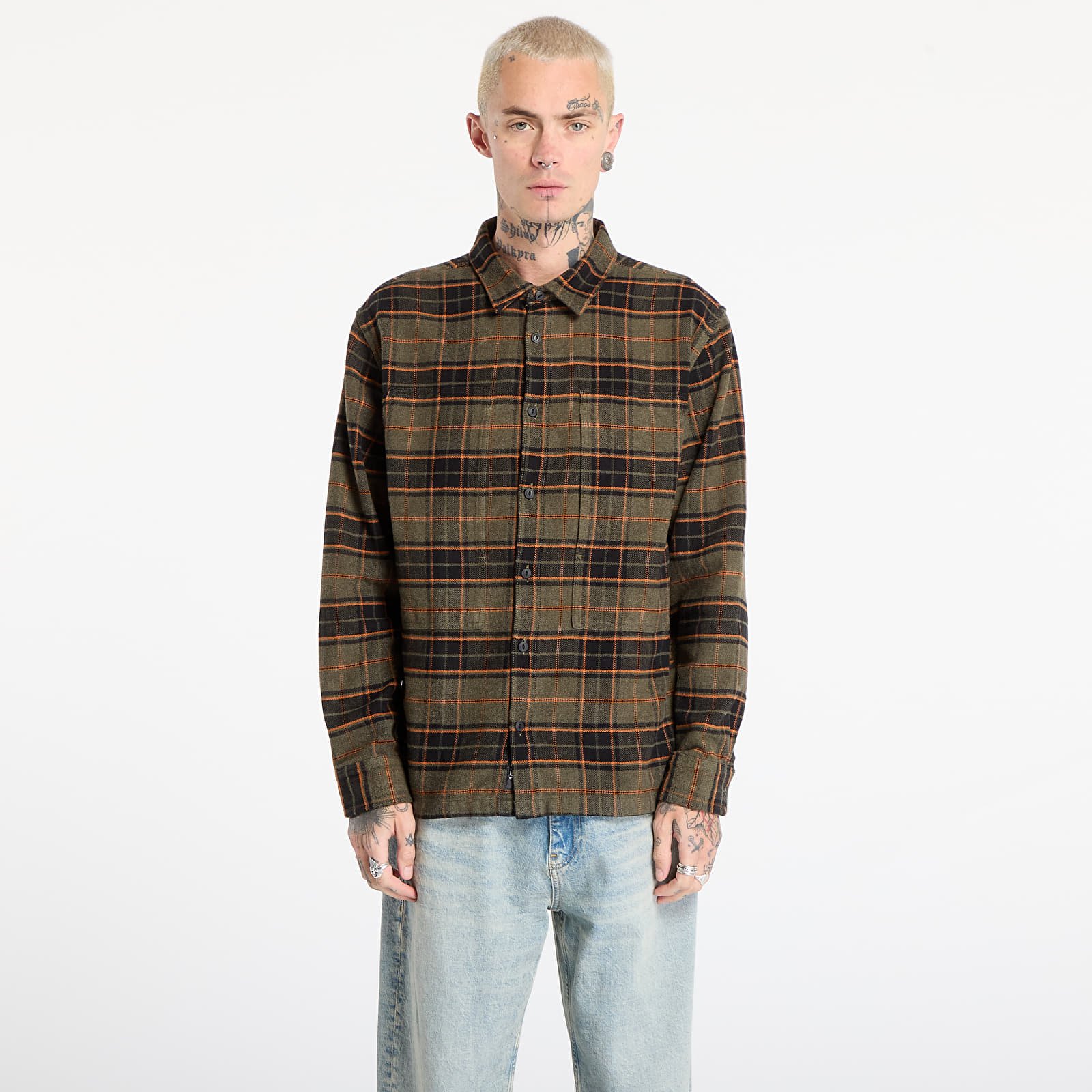 Srajce  Vans LX Flannel LS Woven Shirt Grape Leaf/ Pari