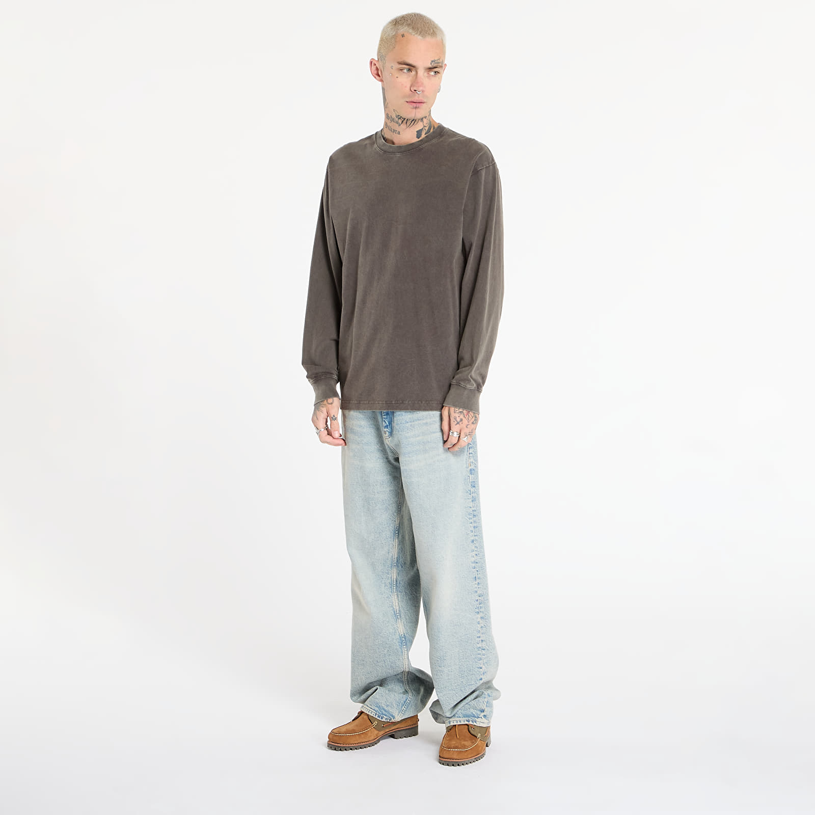 Majice T-shirt Vans LX LS Tee Egret