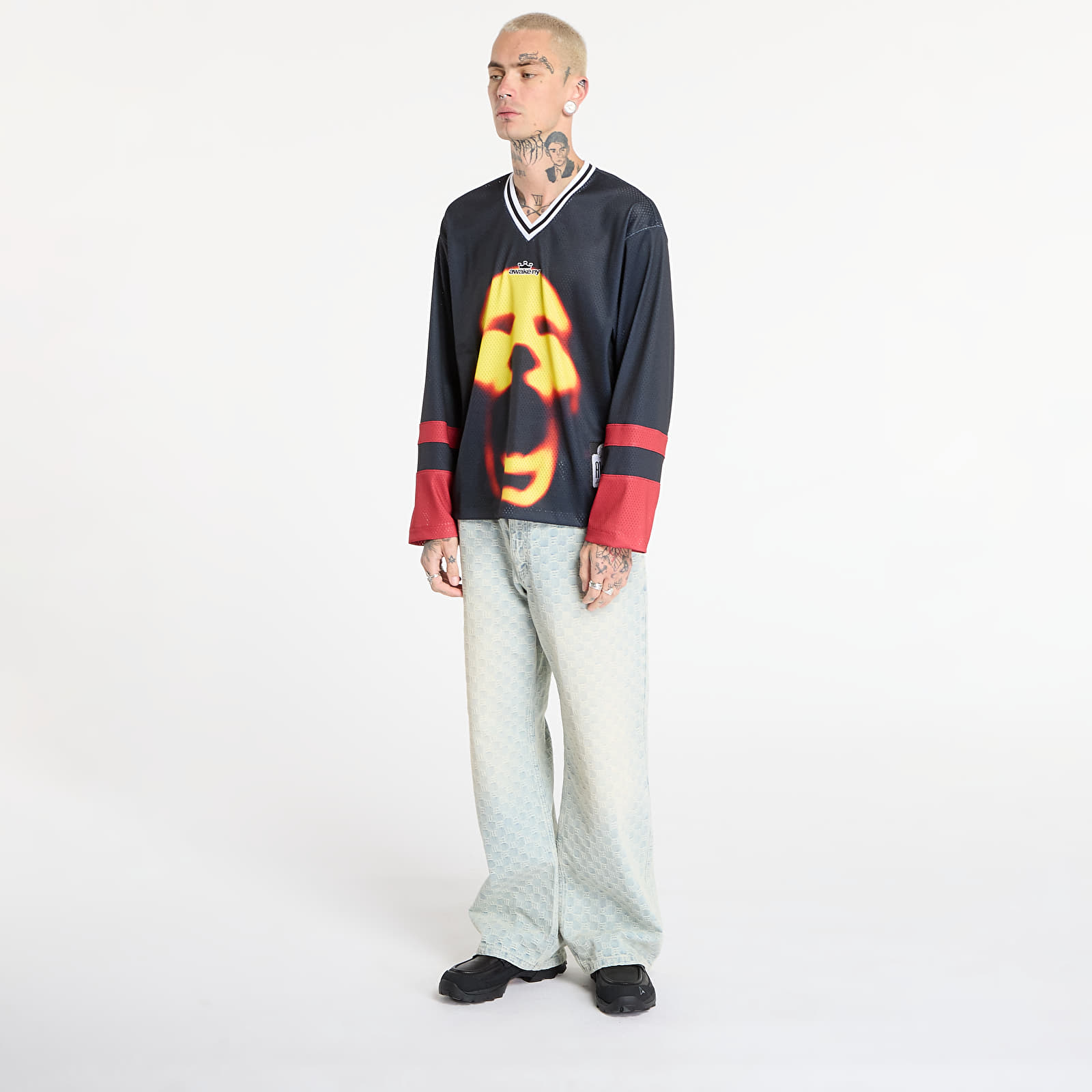 Фланелки Awake NY Hockey Jersey  Black
