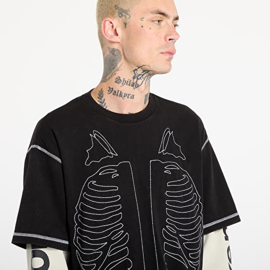 T-shirts Awake NY Vanson Bones Waffle T-Shirt Black | Footshop