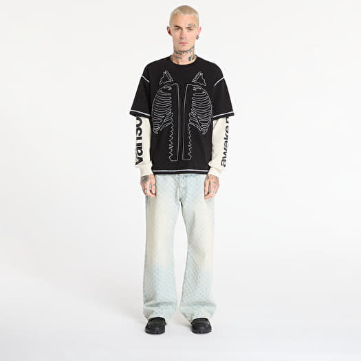 T-shirts Awake NY Vanson Bones Waffle T-Shirt Black (AWK-FW25