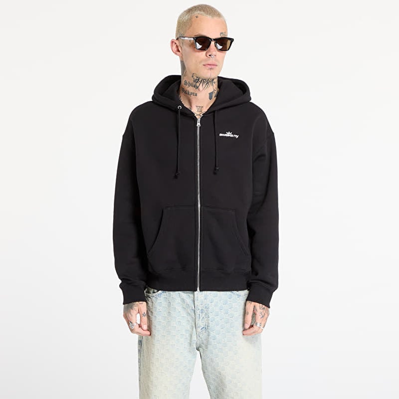 Felpa Awake NY Crown Logo Full-Zip Hoodie Black