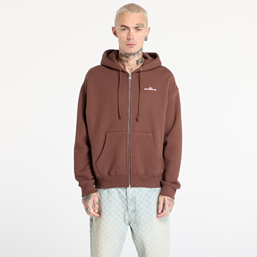 Awake NY Crown Logo Full-Zip Hoodie Brown