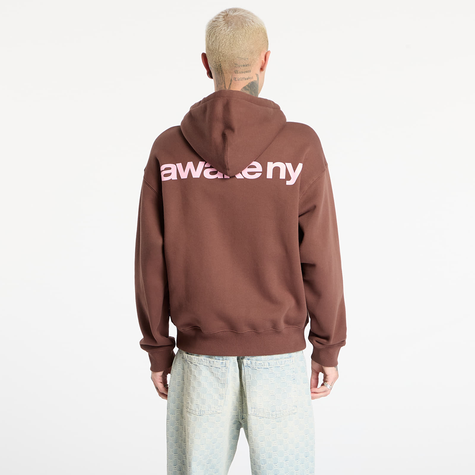 Hoodies and sweatshirts  Awake NY Crown Logo Full-Zip Hoodie Brown