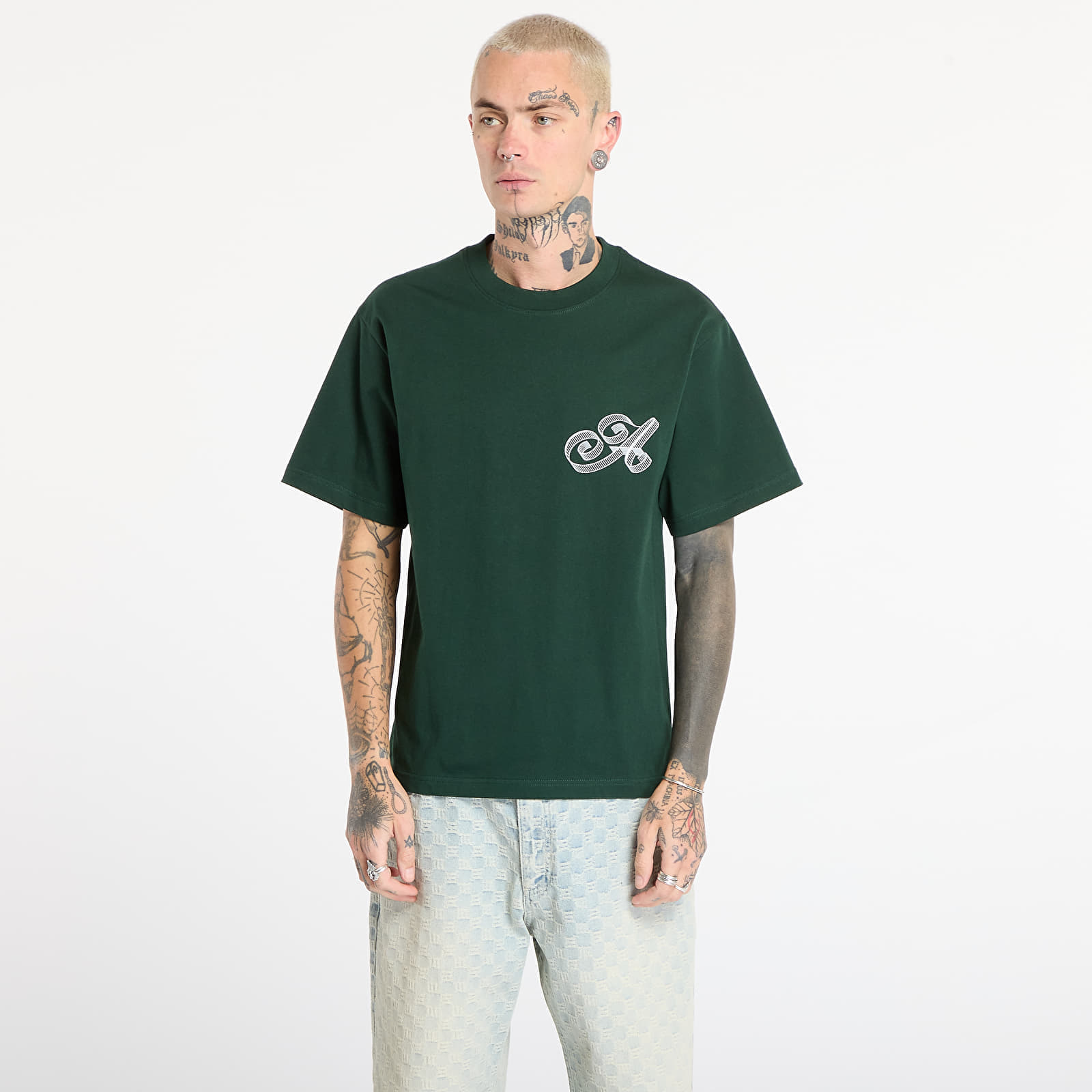 Тениска Awake NY Script Tee Green S