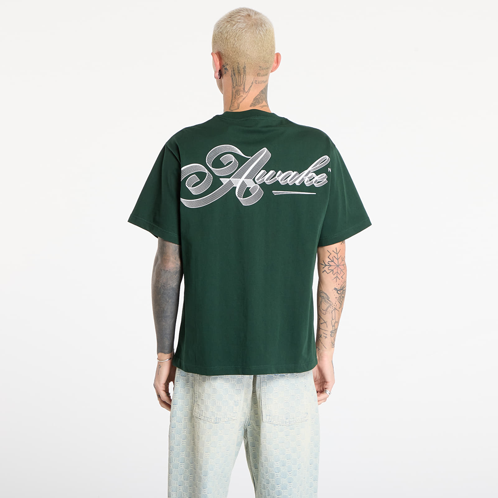 T-paidat Awake NY Script Tee  Green
