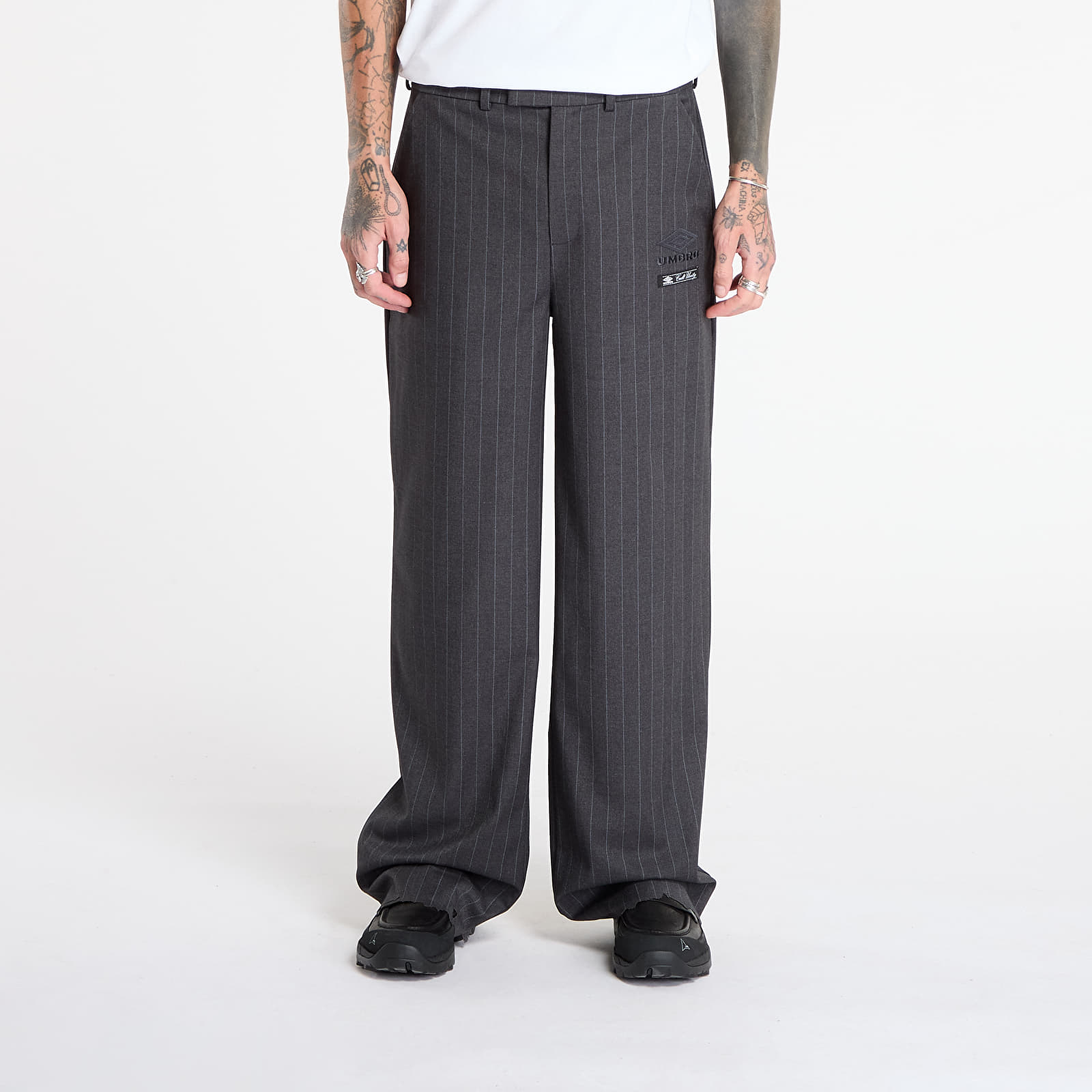 Pants Umbro Formal Pinstriped Pants Dark Grey