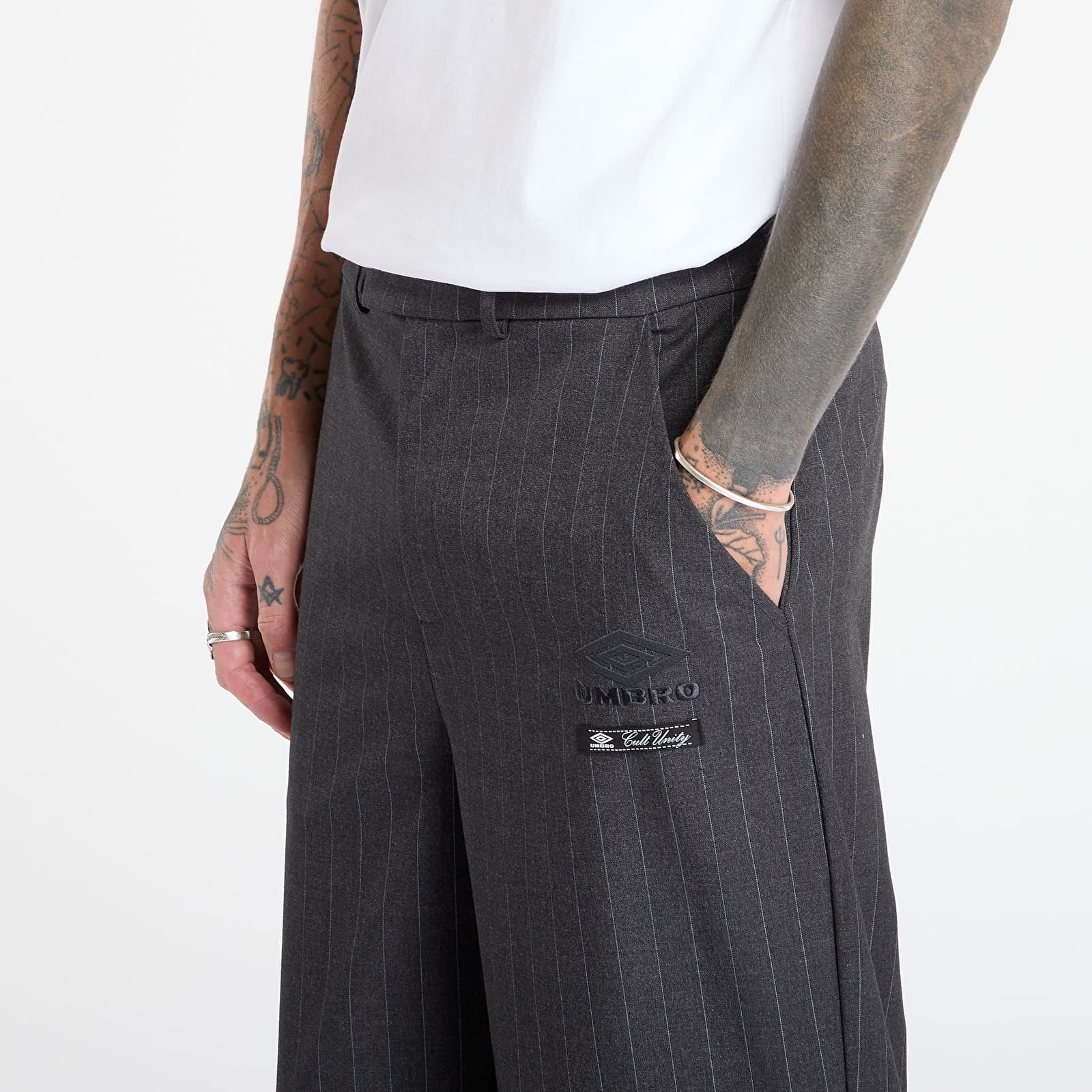 Pants Umbro Formal Pinstriped Pants Dark Grey
