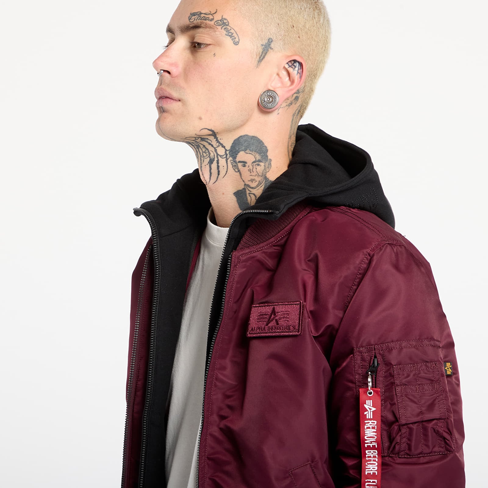 Jackets Alpha Industries MA-1 D-Tec Dark Cherry