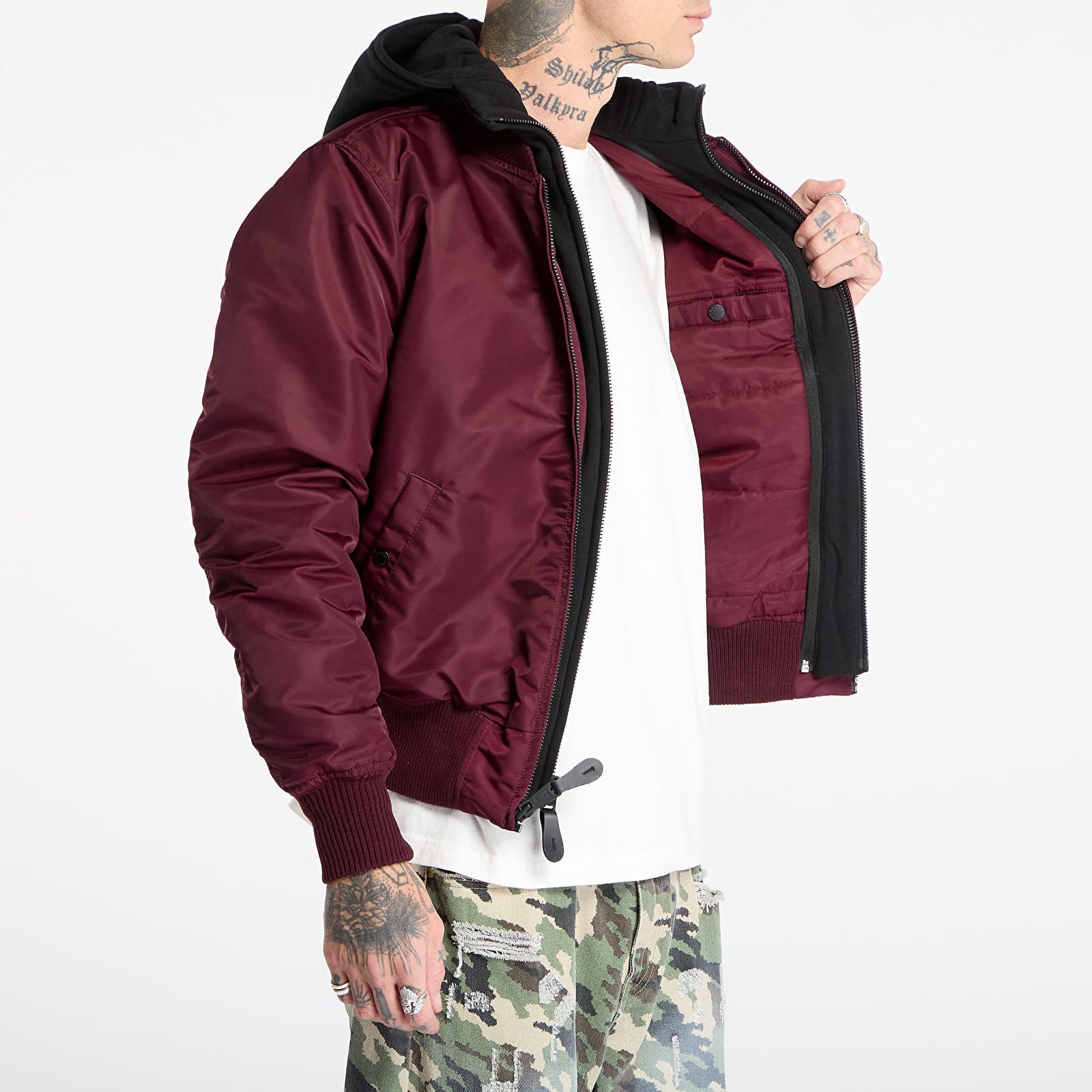 Jackets Alpha Industries MA-1 D-Tec Dark Cherry