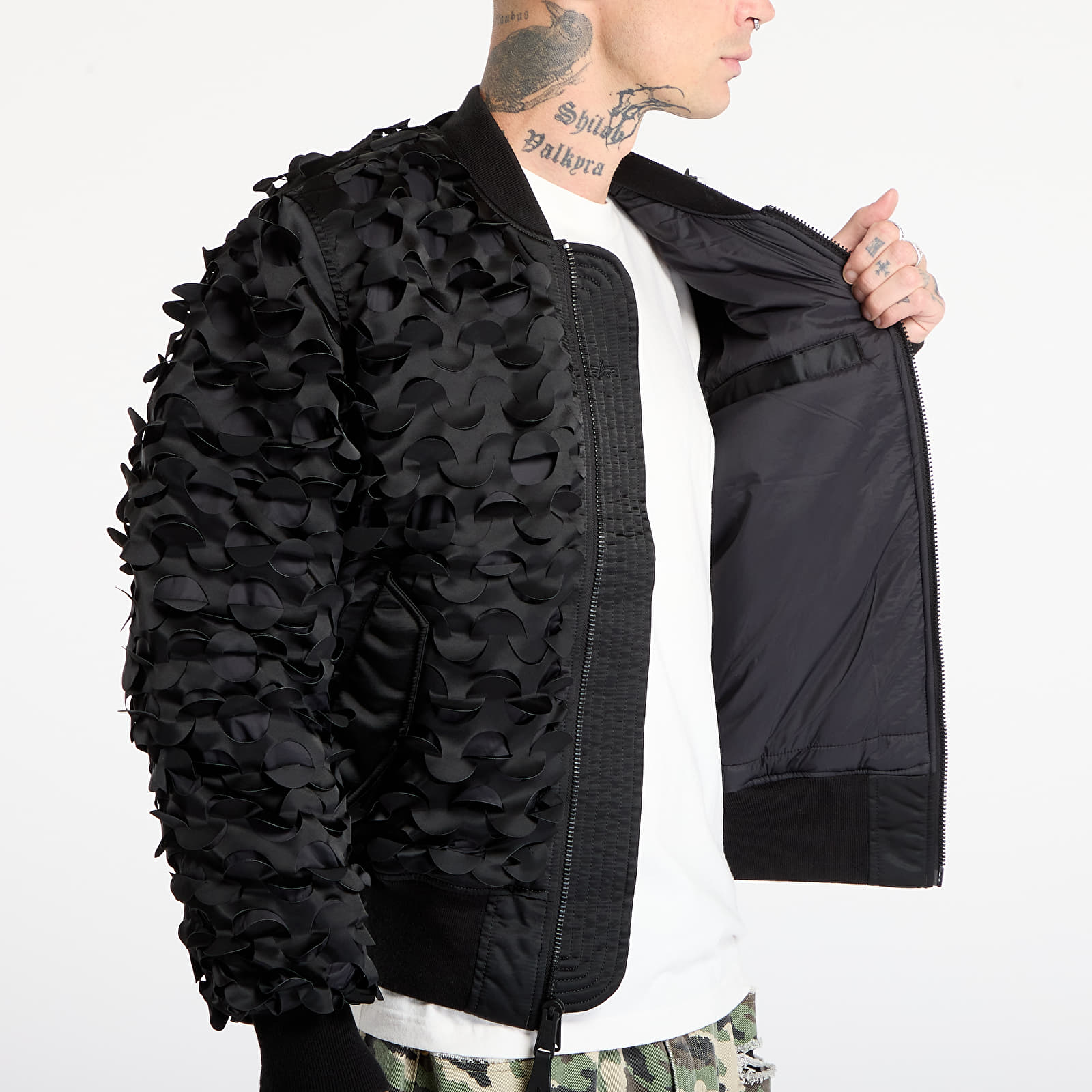 Bundy Alpha Industries UV MA-1 ULCANS Flight Jacket Black