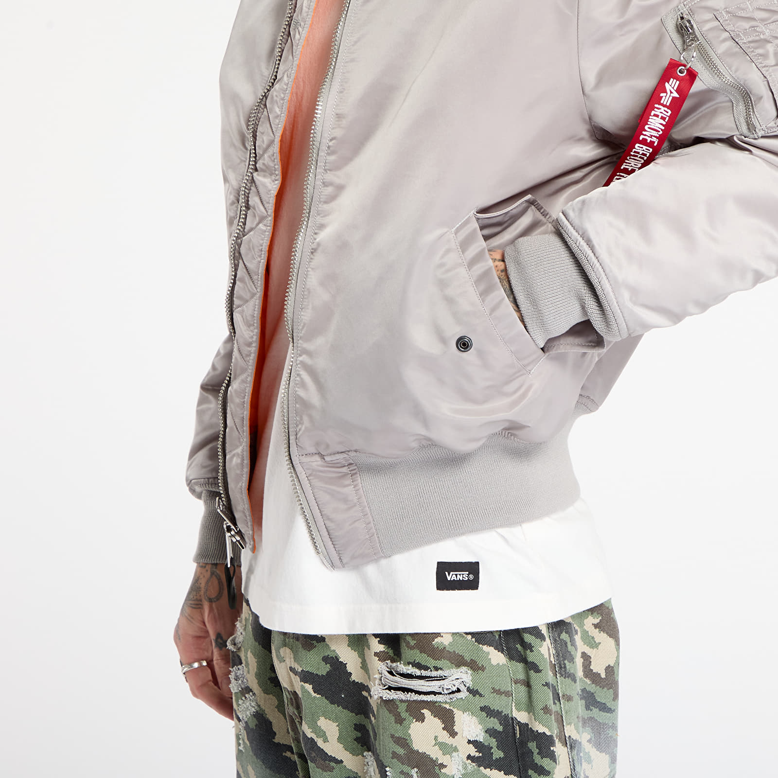 Jakker Alpha Industries MA-1 Heritage Jacket Silver