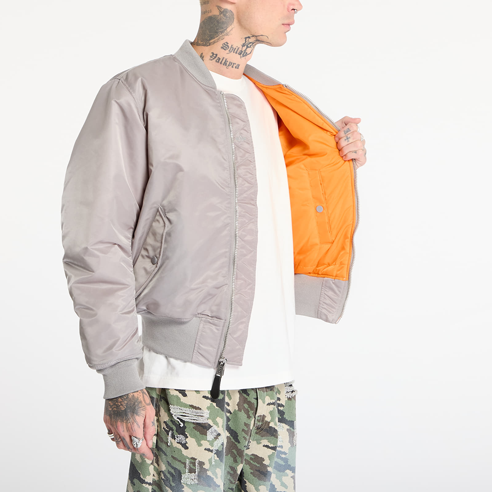 Jakker Alpha Industries MA-1 Heritage Jacket Silver