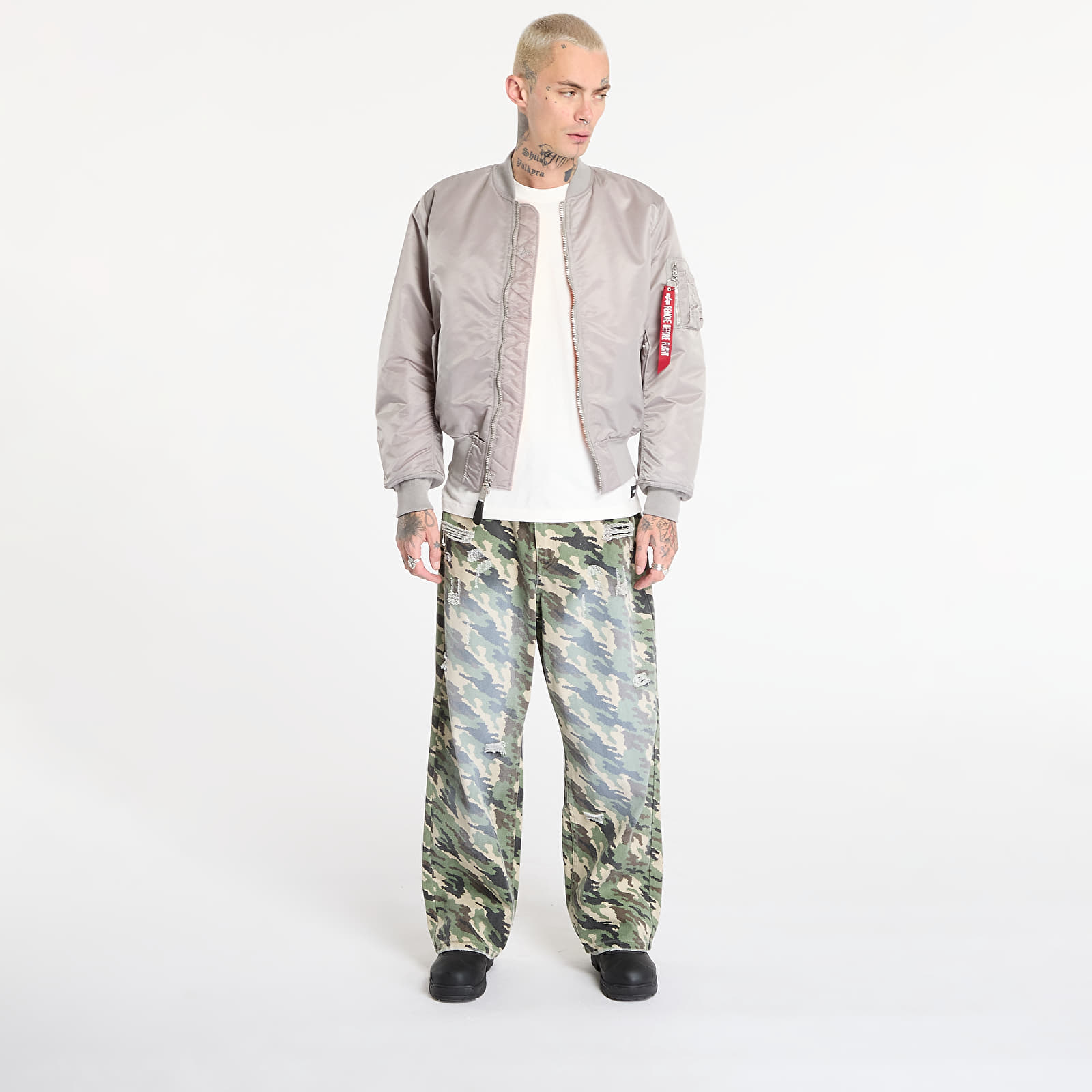 Jakker Alpha Industries MA-1 Heritage Jacket Silver