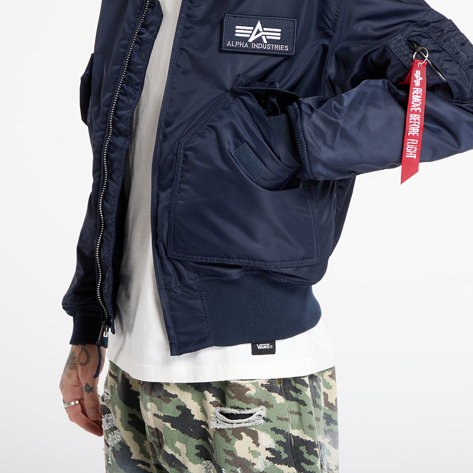 Jackets Alpha Industries CWU-45 Heritage Rep.Blue