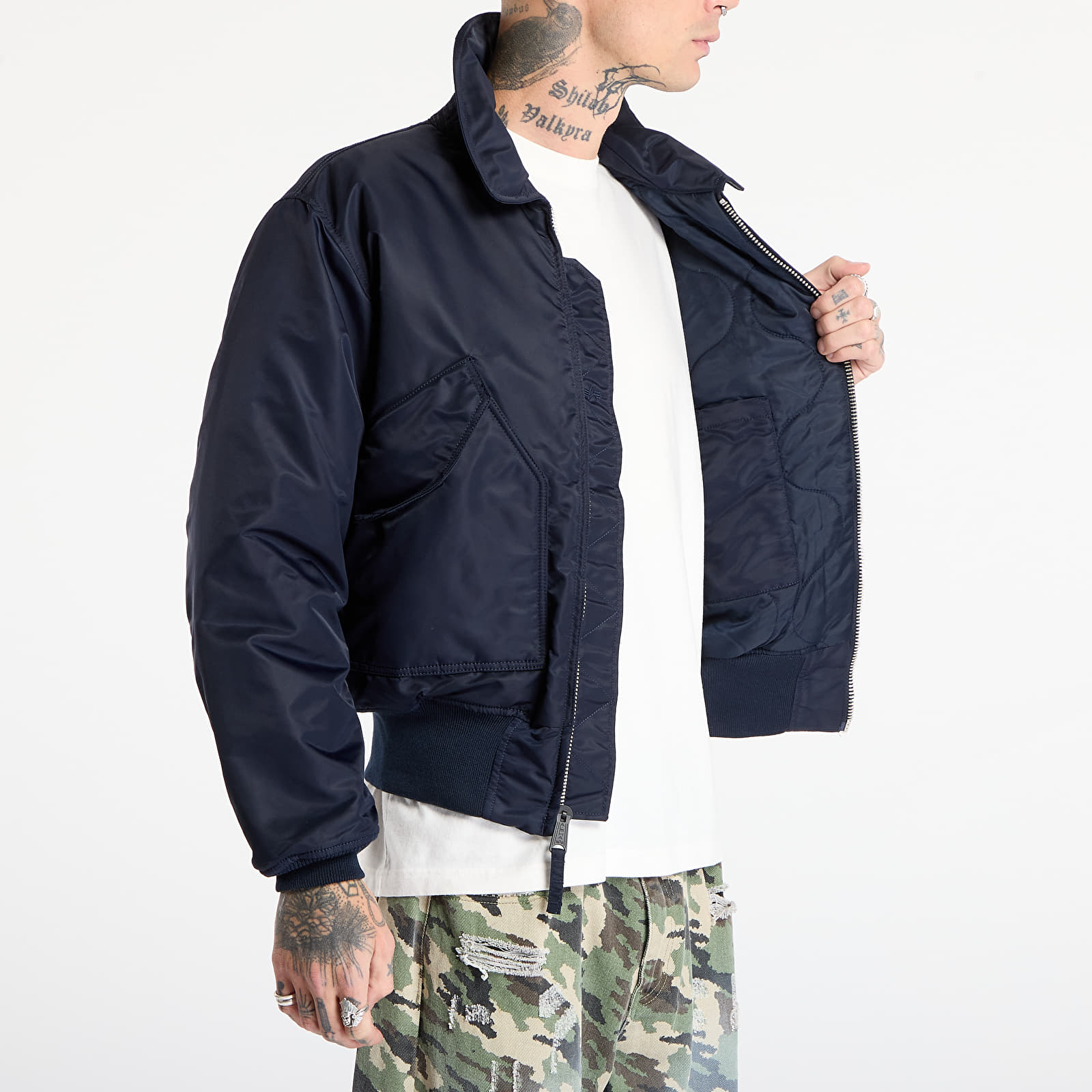 Jackets Alpha Industries CWU-45 Heritage Rep.Blue