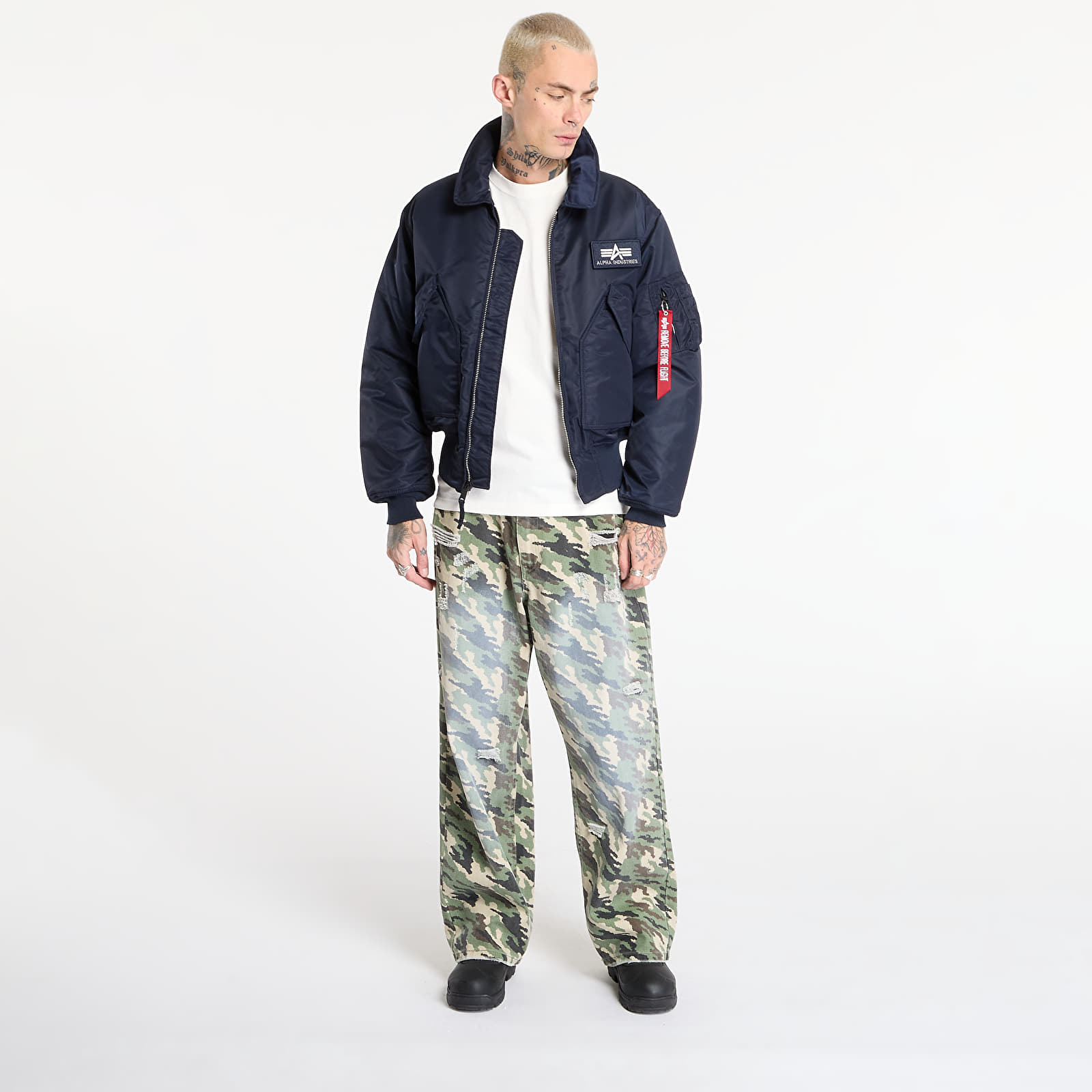 Jackets Alpha Industries CWU-45 Heritage Rep.Blue