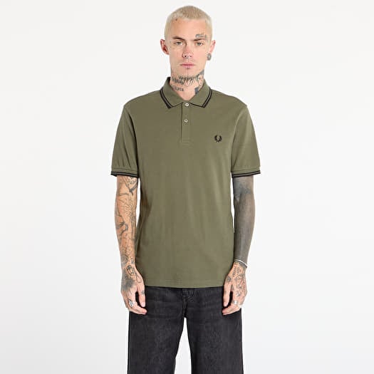 T-shirt FRED PERRY Twin Tipped Fred Perry Shirt Lrlwrthgreen/ Blk